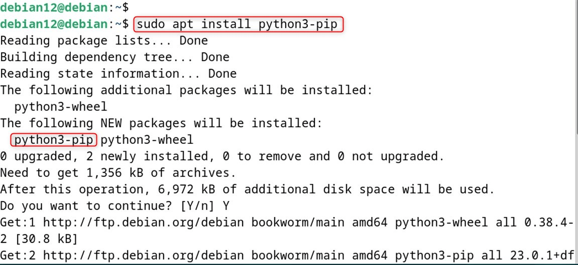 sudo apt install python3-pip