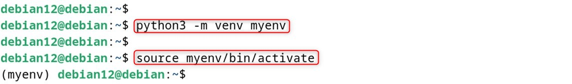 source myenv/bin/activate