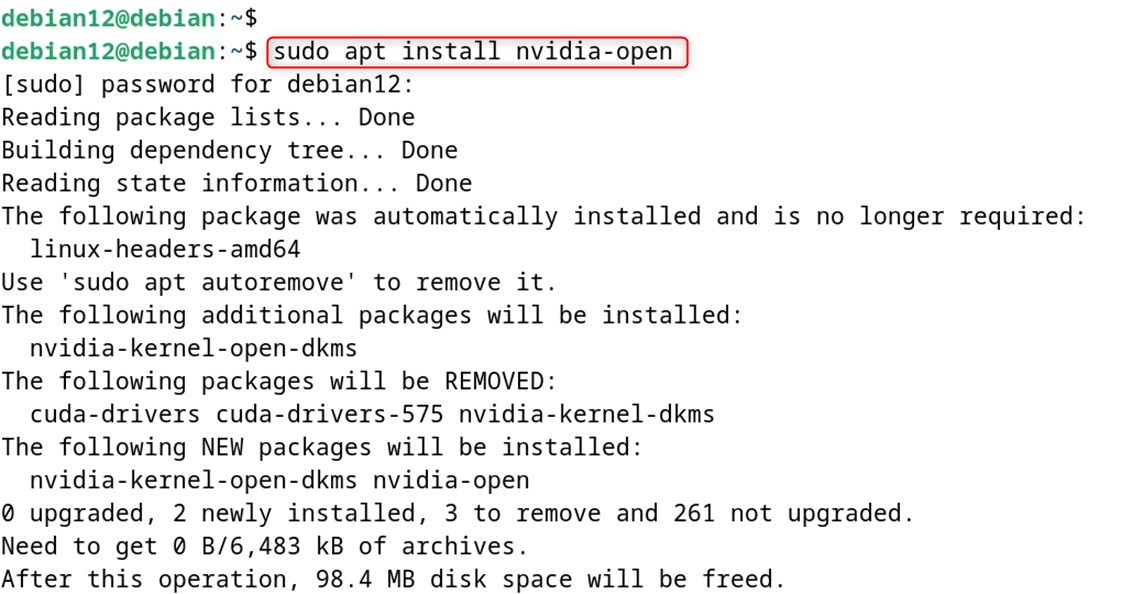 sudo apt install nvidia-open