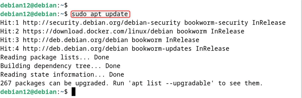 sudo apt update