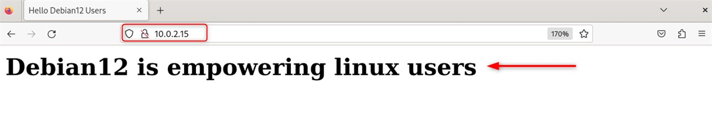 Apache test page