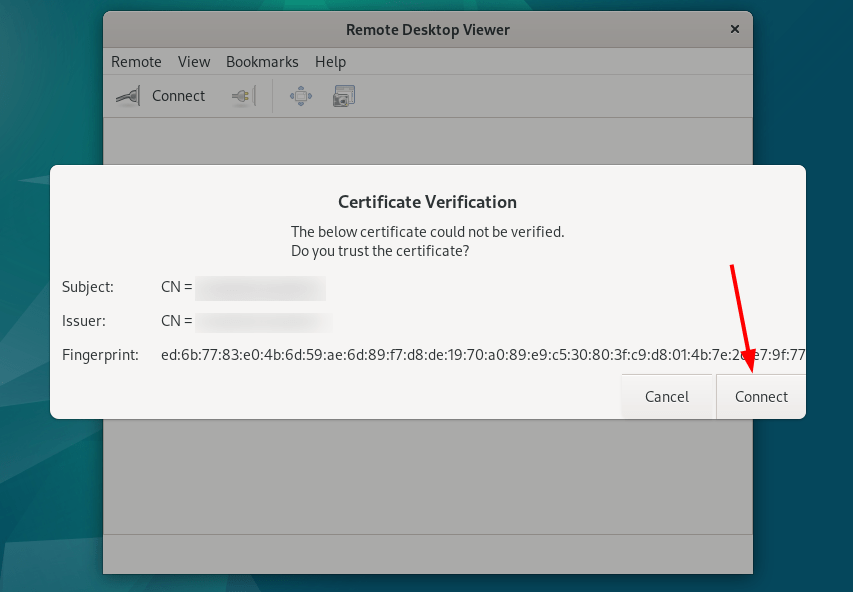 certificate verification for logging to remote machine from debian 12