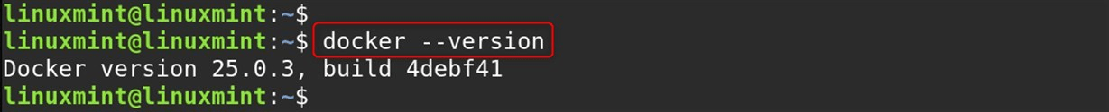 docker --version