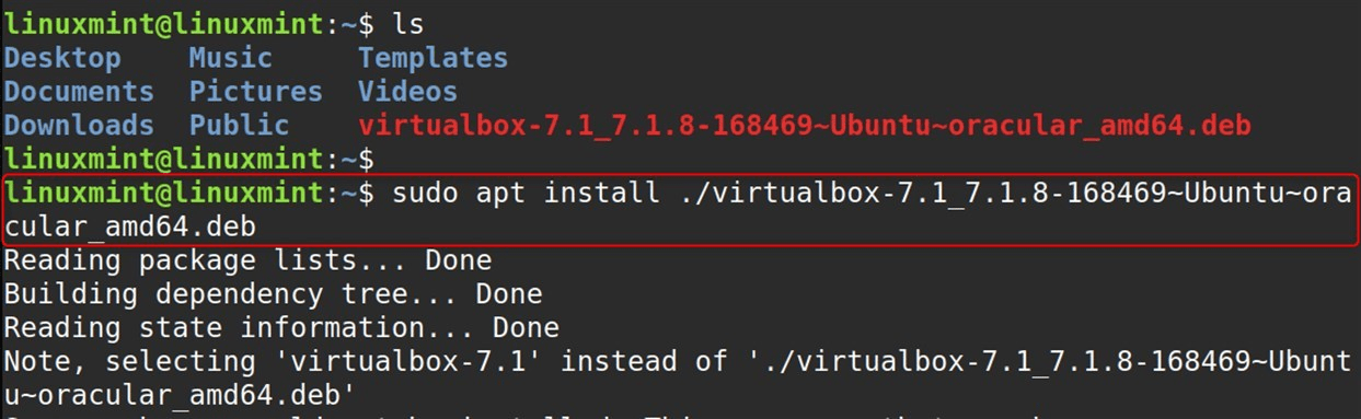 sudo apt install ./virtualbox-7.0_7.0.12-159484~Ubuntu~jammy_amd64.deb