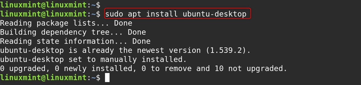 sudo apt install ubuntu-desktop
