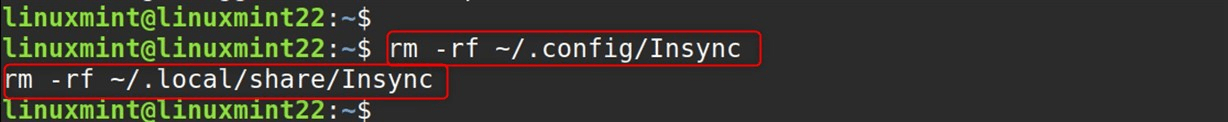 rm -rf ~/.local/share/Insync
