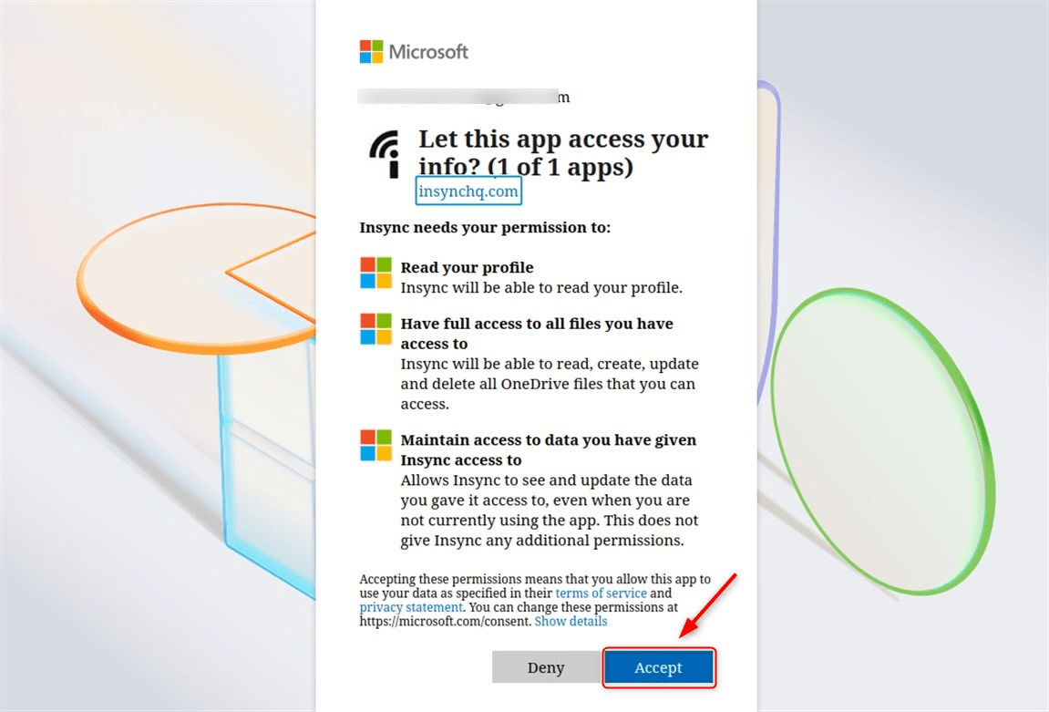 Choose the folder you want to sync