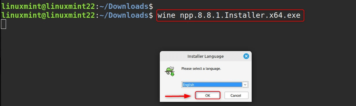 wine npp.8.8.1.Installer.x64.exe