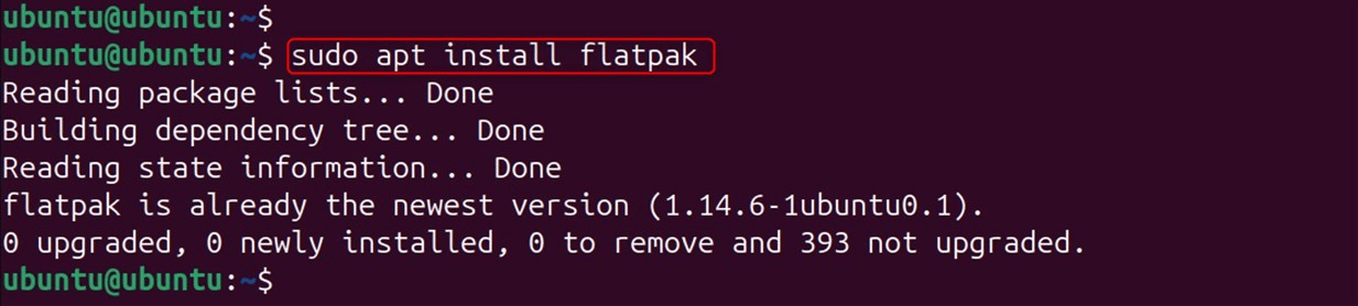 sudo apt install flatpak