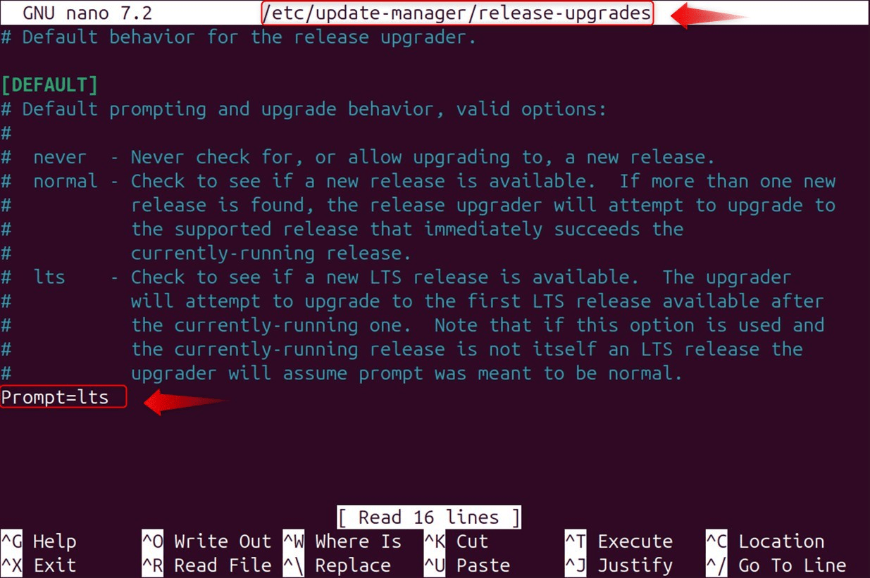   Prompt=lts
