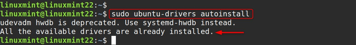 sudo ubuntu-drivers autoinstall