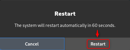 Restart notification on Debian 13 