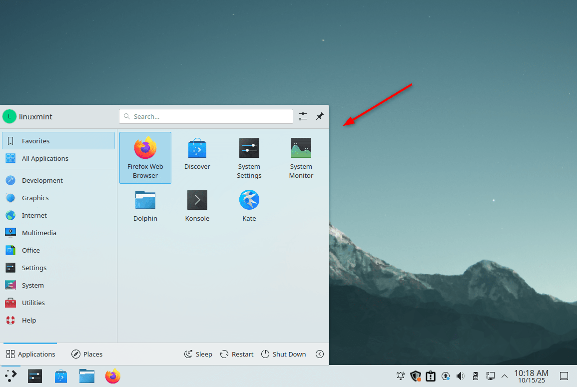 Plasma KDE view