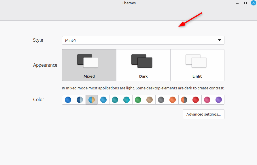 set your desktop theme