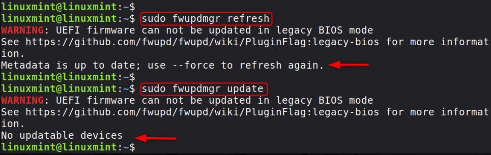 check hardware drivers and firmware updates