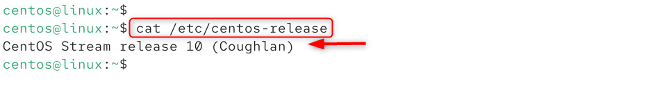 cat /etc/centos-release