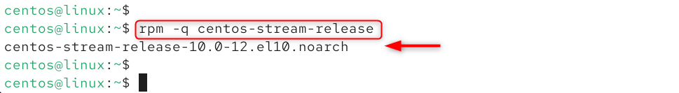 rpm -q centos-release