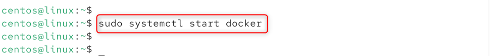   sudo systemctl start docker
