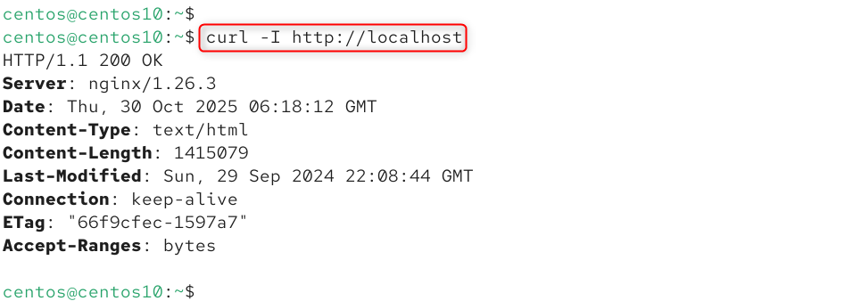   curl -I http://localhost
