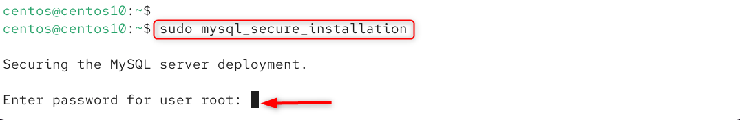 sudo mysql_secure_installation