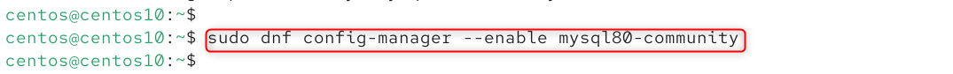 sudo yum config-manager --enable mysql80-community