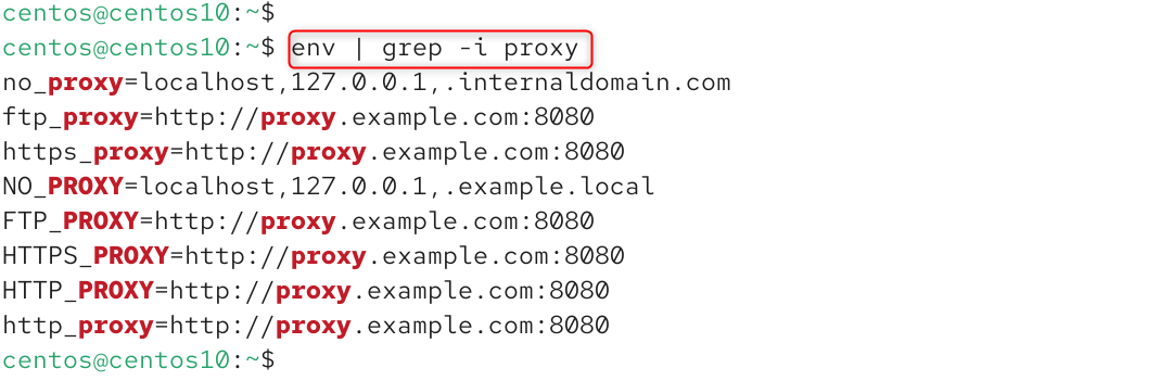env | grep -i proxy