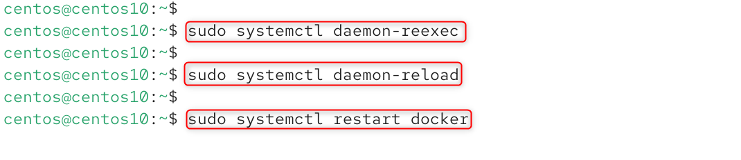 Apply changes after configuring proxy settings for systemd services