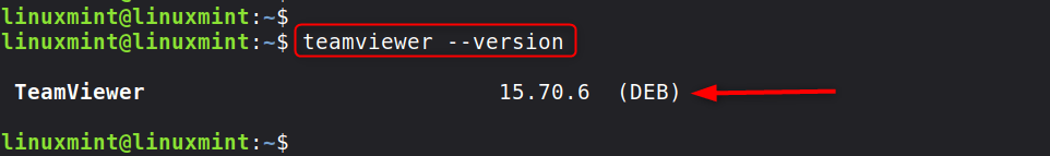 teamviewer --version