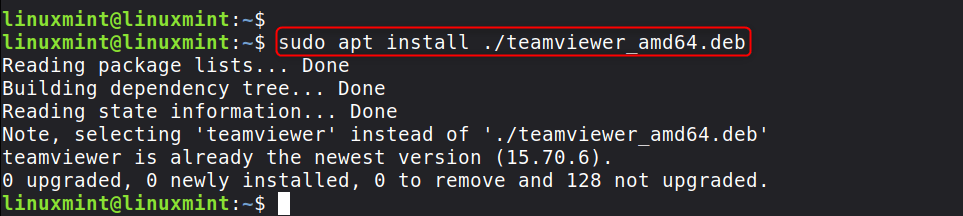 sudo apt install ./teamviewer_amd64.deb