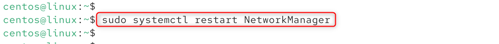 sudo systemctl restart NetworkManager