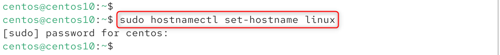 sudo hostnamectl set-hostname new-hostname