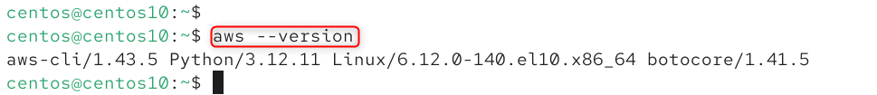 aws --version