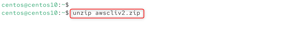 unzip awscliv2.zip