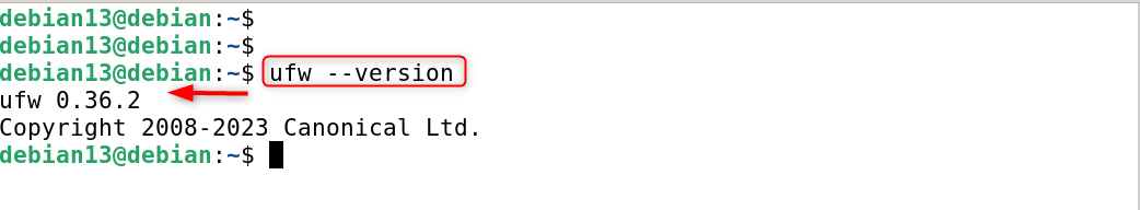 ufw --version