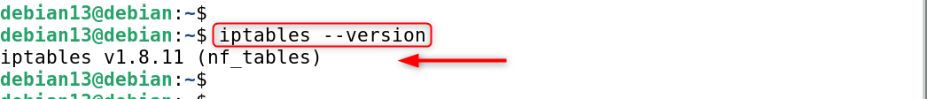 iptables --version