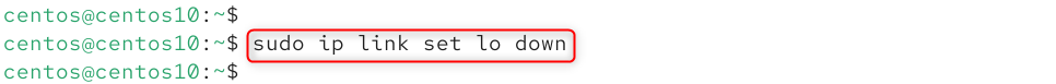 sudo ip link set <interface-name> down