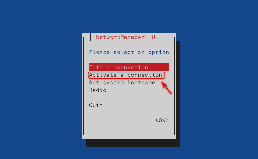 network manager tui