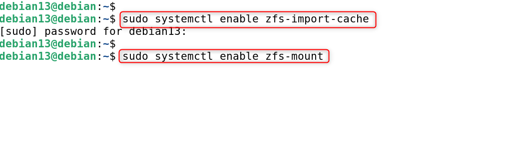 sudo systemctl enable zfs-import-cache