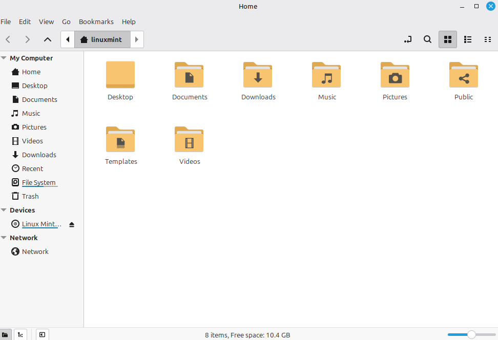 Linux mint 22 file management