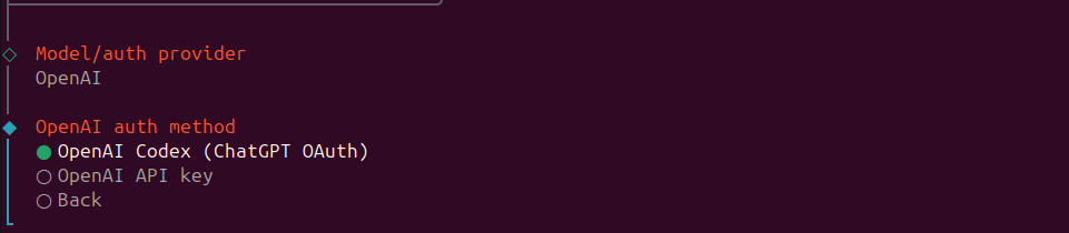 OpenAI authentication method