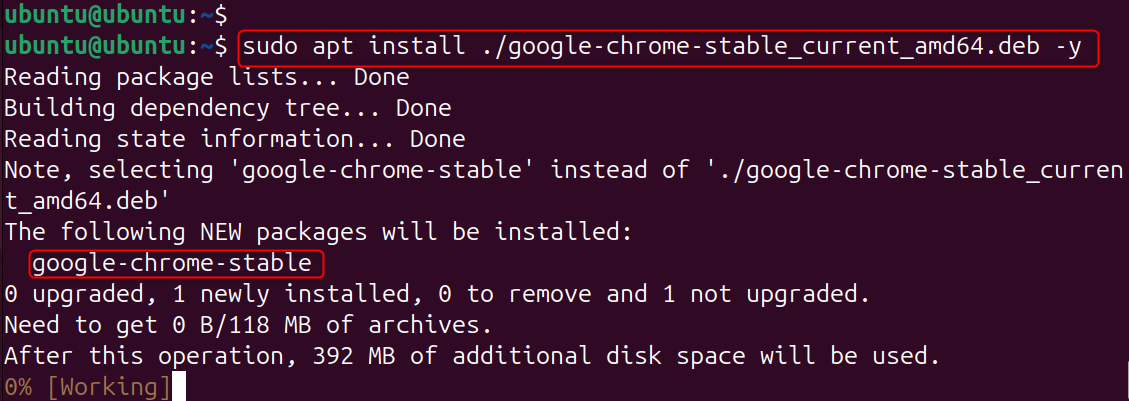 sudo apt install ./google-chrome-stable_current_amd64.deb -y
