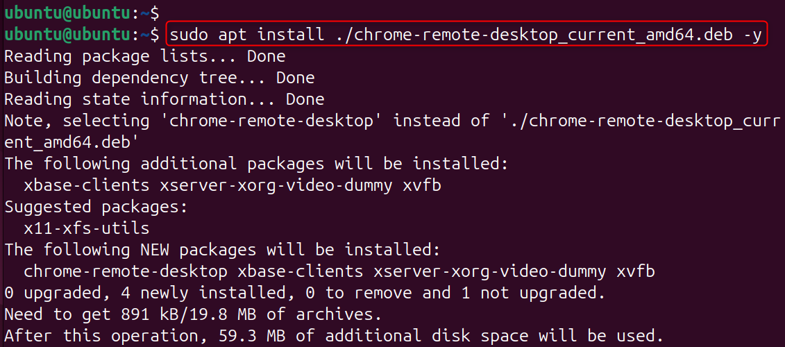 sudo apt install ./chrome-remote-desktop_current_amd64.deb -y