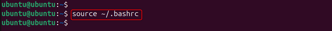 source ~/.bashrc