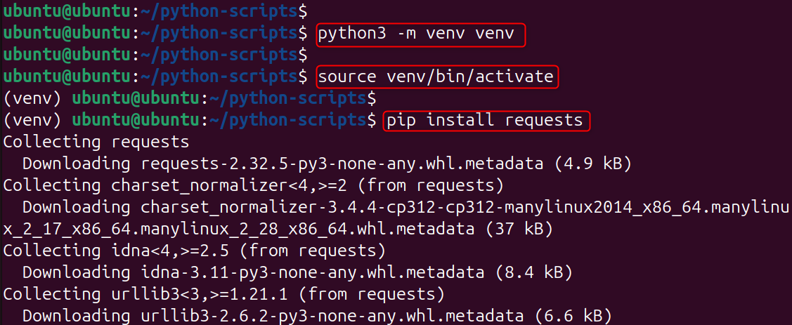 python virtual environment