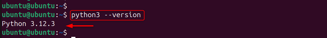 python3 --version