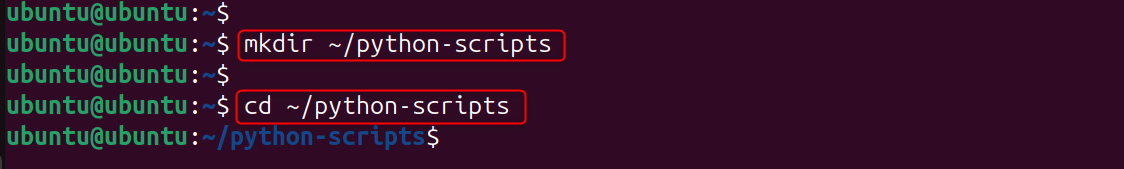 create python-scripts directory