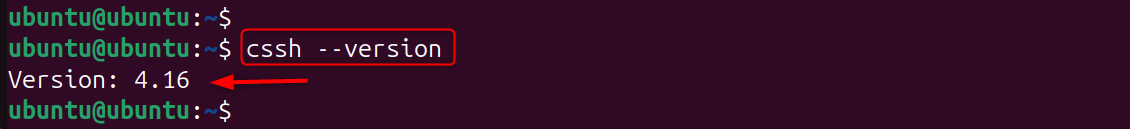 cssh --version
