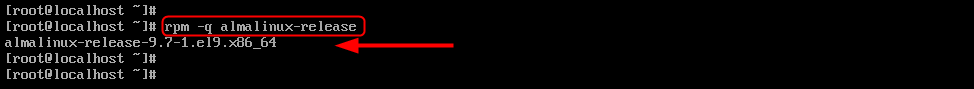 rpm -q almalinux-release