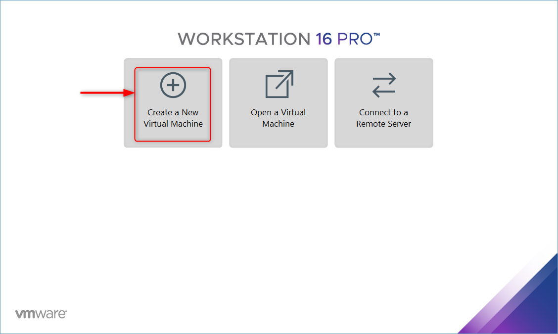 create a new virtual machine