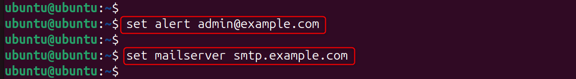 configure email alerts